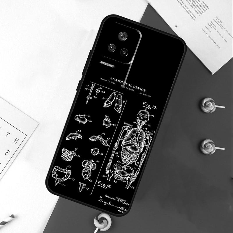 Medical Human Organs Brain Cover For Xiaomi 13T 11T 12T 14T Pro 13 14 15 Ultra POCO X7 Pro X3 X5 X6 F5 F6 M6 Pro Case
