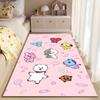 Pink Cartoon Character Carpet with Cute Animals and Candy Pattern Suitable for Use As an Anti-slip for Living Room Bedroom Sofas