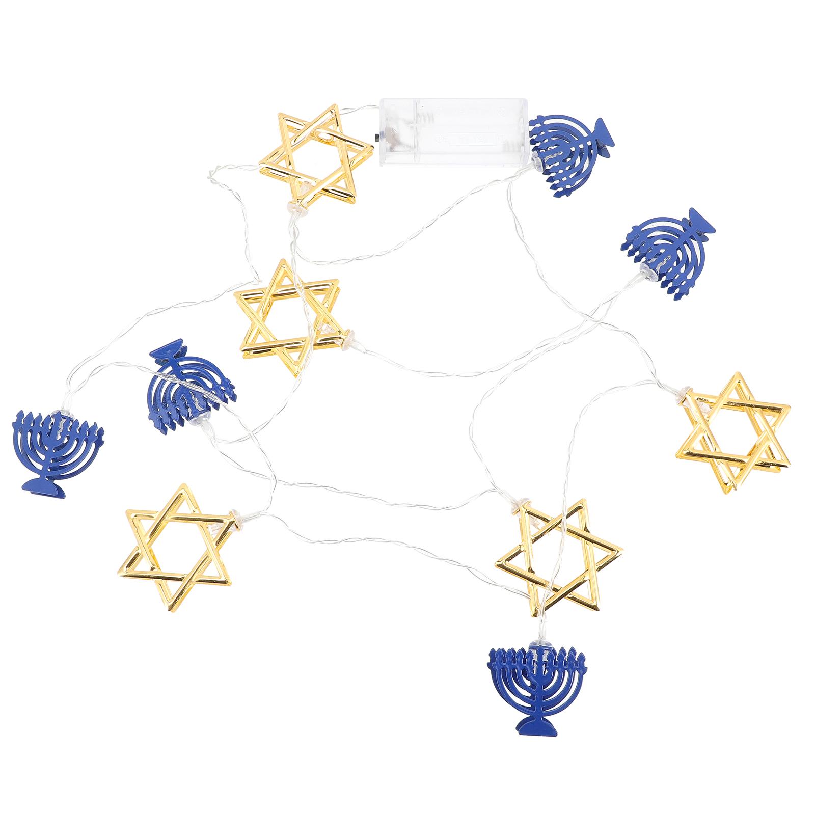 

Ханука гирлянды держатели палочки сказочный декор кованое железо сувениры для вечеринок украшение с электроприводом
