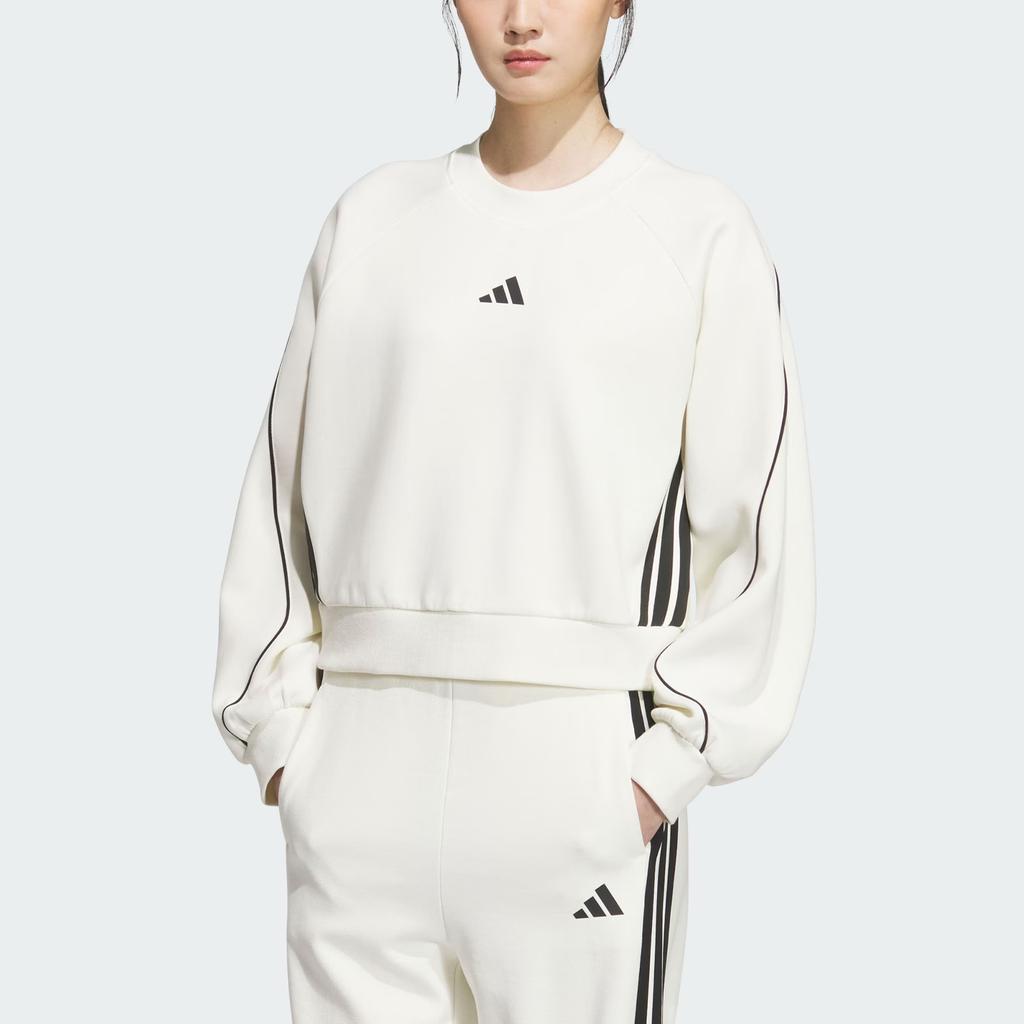 Adidas Stadium Crewneck Jumper Loose Short Sleeve Raglan Sweatshirt Women Tops KB7601