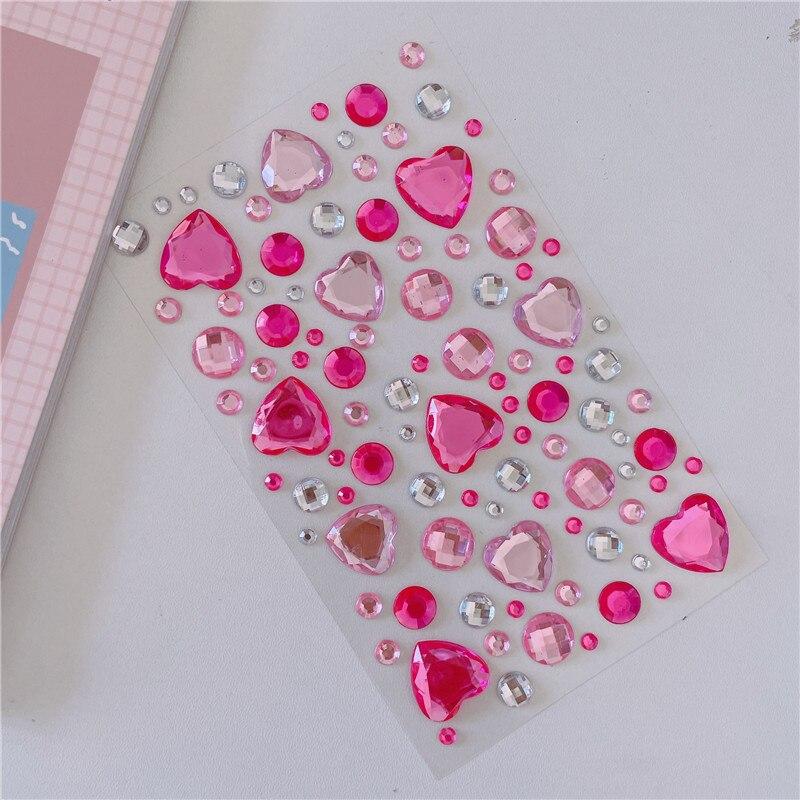 Grande amor diamante adesivo ins 3d coreano diamante decorativo manual adesivo