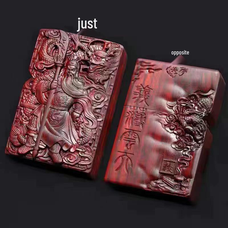 Retro Rosewood Double-Sided Windproof Wenwan Lighter