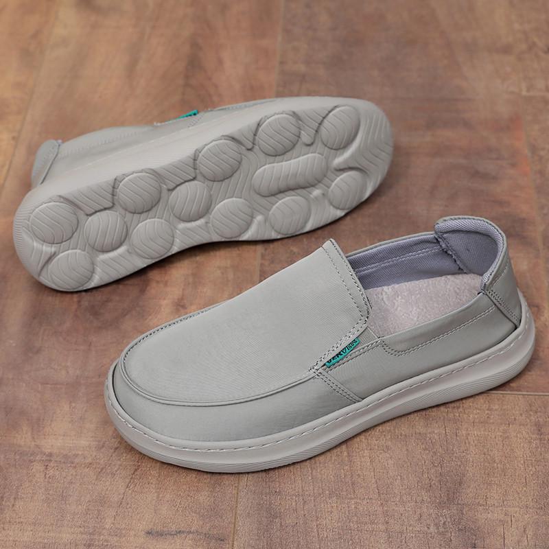 Men's Old Beijing Cloth Shoes: Black Lightweight Non-Slip, Breathable Casual Shoes for Middle-Aged and Elderly