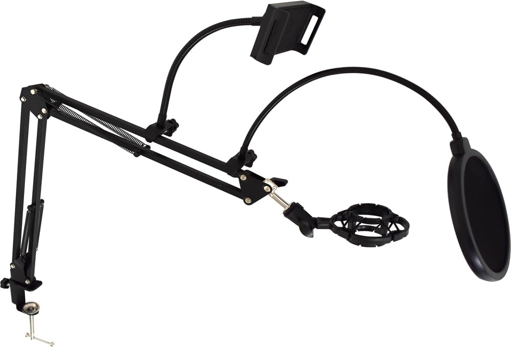 ARTRIG MAS-2 Microphone Arm Set, 70cm Arm Length [For Audio Recording, Video Streaming, Video Shooting, and Web Conferencing]