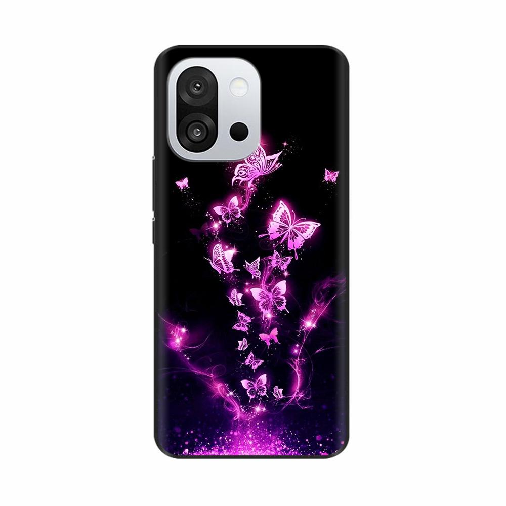For OnePlus 13T 5G Phone Case Butterfly Liquid Silicon Full Protection Back Cover for OnePlus 13 T OnePlus13T PKX110 Couple Gift