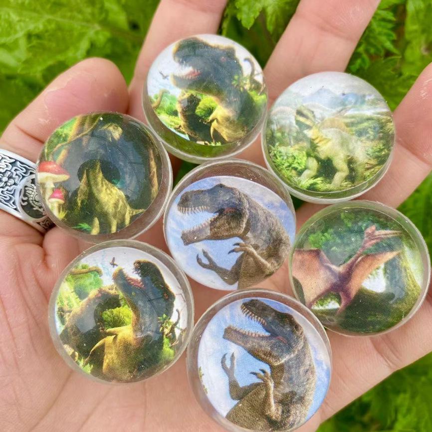 Elastic Cartoon Rubber Bouncing Balls, Extra Large, 50-Pack for Capsule Toy Machines