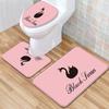 Textured Toilet Three-Piece Floor Mat Bathroom Three-Piece Carpet Doormat