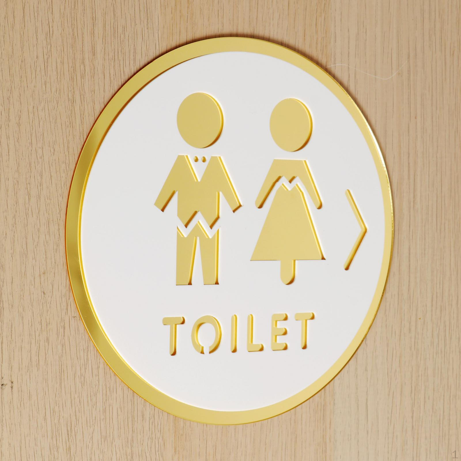 

Modern Bathroom Signage for Business and Public Spaces Style D