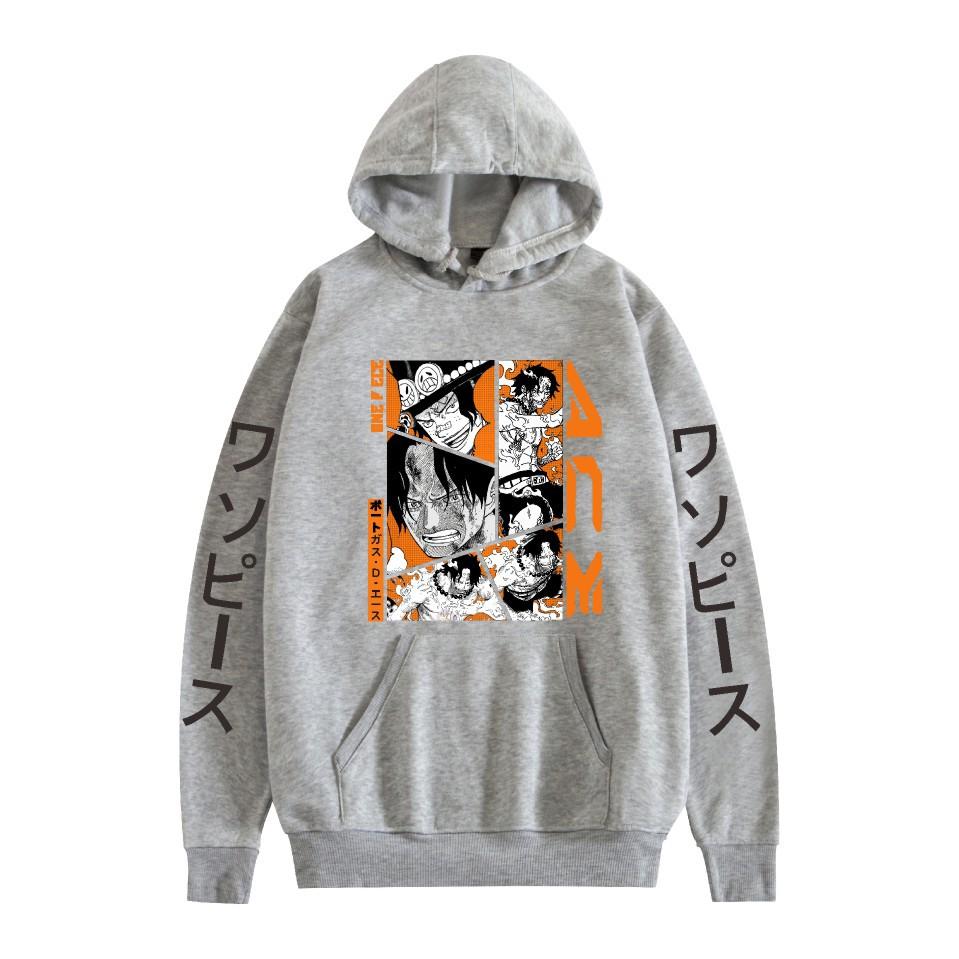 ONE PIECE Anime Hoodie Sweatshirt for Mens Womens Unisex Graphic Printed Cool Streetwear Hoodie