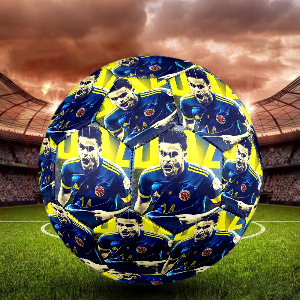 Colombian Football Celebration Size 5 PU Material Seamless Wear Resistant Match Training Football Futbol Voetbal Bola 0706a27 Size 5