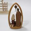Home Study Decoration Handicrafts And Ornaments, Imitation Wood Carvings Of The Holy  And Mother, Resin Gift  , Photo Props
