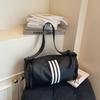 Striped Water-resistant Pillow Bag Women's Shoulder Crossbody Bag