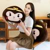 Black Wukong throw pillow plush toy monkey ragdoll doll children cushion girlfriend birthday gift