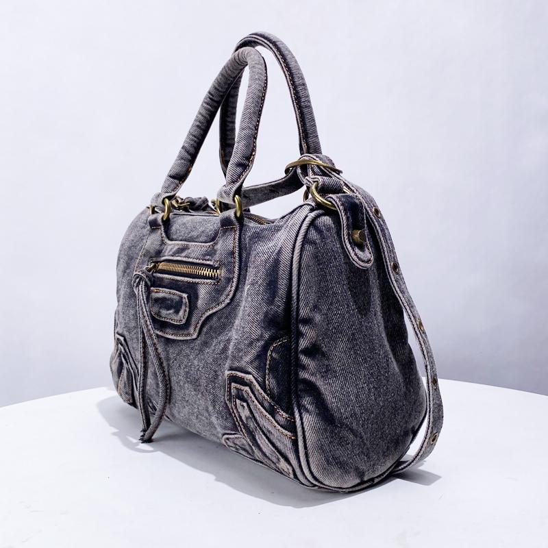 Vintage denim motorcycle & bicycle bags for women luxury designer bags and bags new simple shift shoulder crossbody