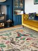 Living Room Large Carpet for Bedroom Bedside Floor Mat Bohemian Style Animal Plant Carpets Retro Home Decoration Rug