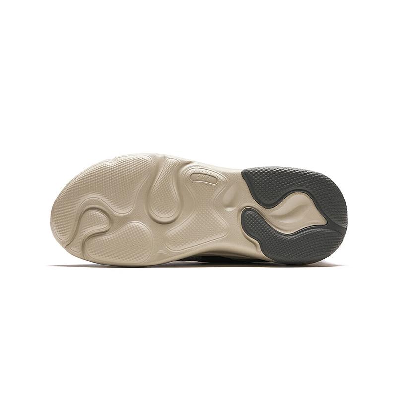 Anta Gravity Thick Sole Shock Absorbing Wear Resistant Height Increasing Low Top Dad Shoes Men sneaker Gray White 112418813-6
