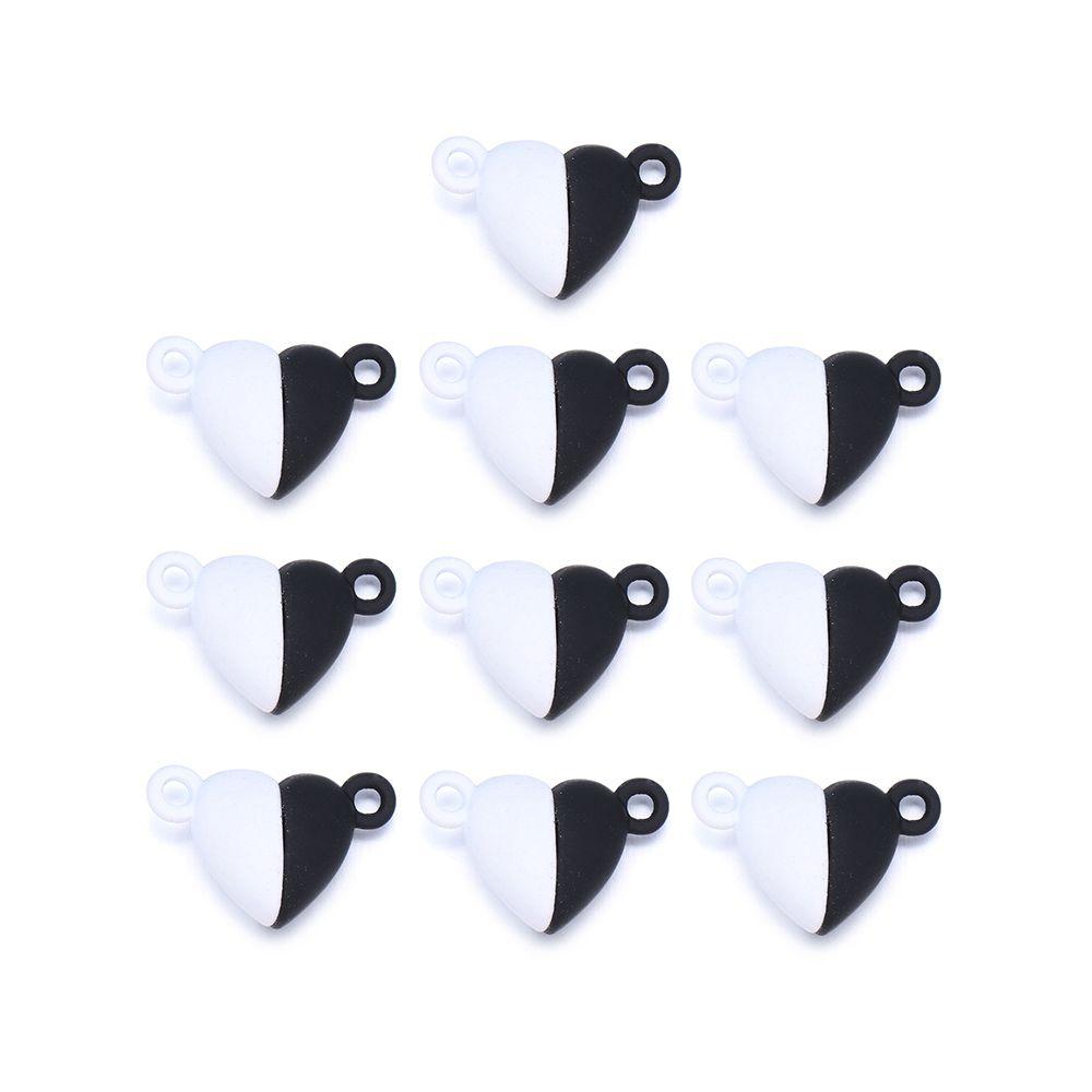 Necklace Beads End Caps Charms Connected Clasps Magnetic Buckle Love Heart Couple Bracelet