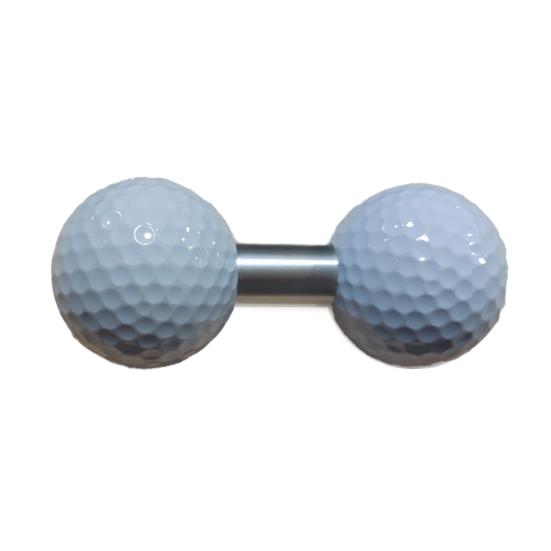 

Тренажер для гольфа с двойным мячом и трубкой для балансировки, тренировочный инструмент с двумя мячами, аксессуары для гольфа, подарок для мужчин, папы и мужа белый