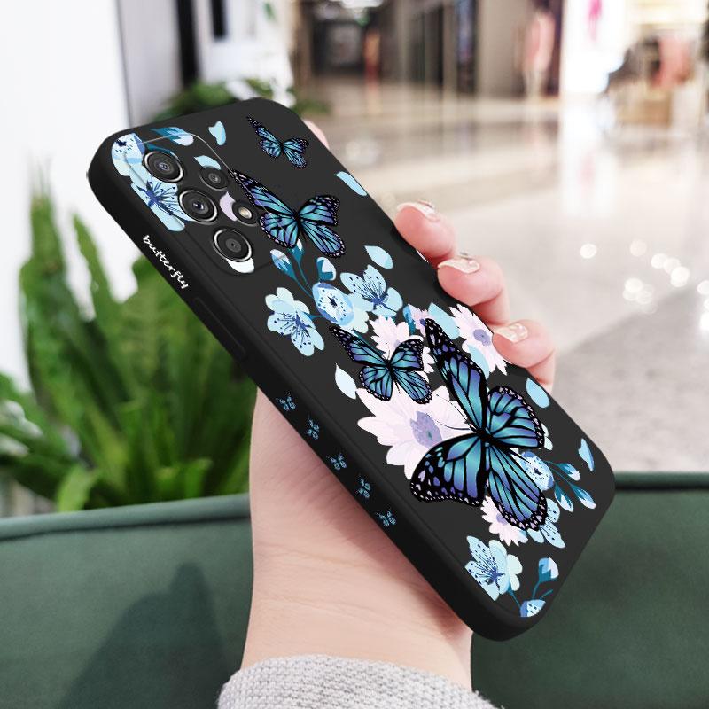 Coque Papillon Aurore Pour Samsung A56 A54 A36 A34 A26 A24 A14 A73 A53 A33 A23 A13 A17 A16 A07 A06 A52 A72 A32 A15 A25 A35 A55 5G