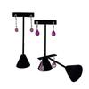 Exquisite Velvet Earrings Display Rack T-Shape Earrings Display Stand Earrings Holder  Decoration
