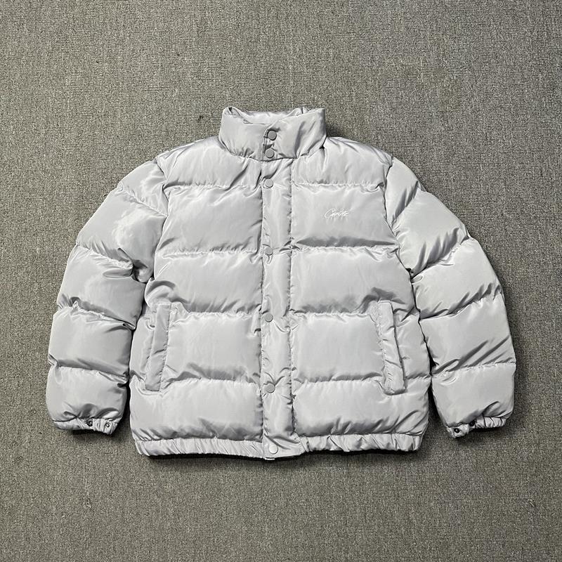 American Trend Demon Island Embroidered Cotton Puffer Jacket - Unisex Casual High Street Style