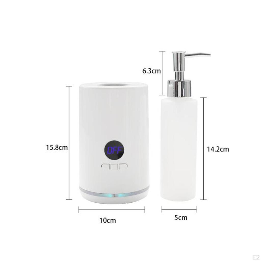 Single Bottle Massage Oil Heater with Bottles Accessories Warmer White