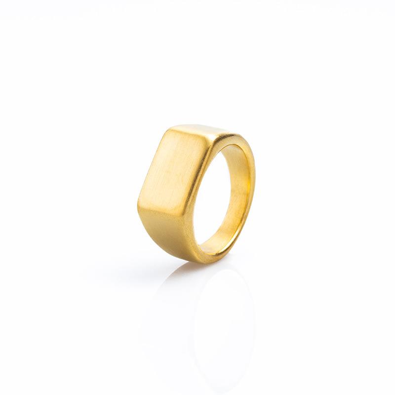 Jiayiqi Classic Frosted/Smooth Tops Men s Rock Punk Rings Cool Fashion Individuality Signet Ring For Women Man Party Jewelry 7