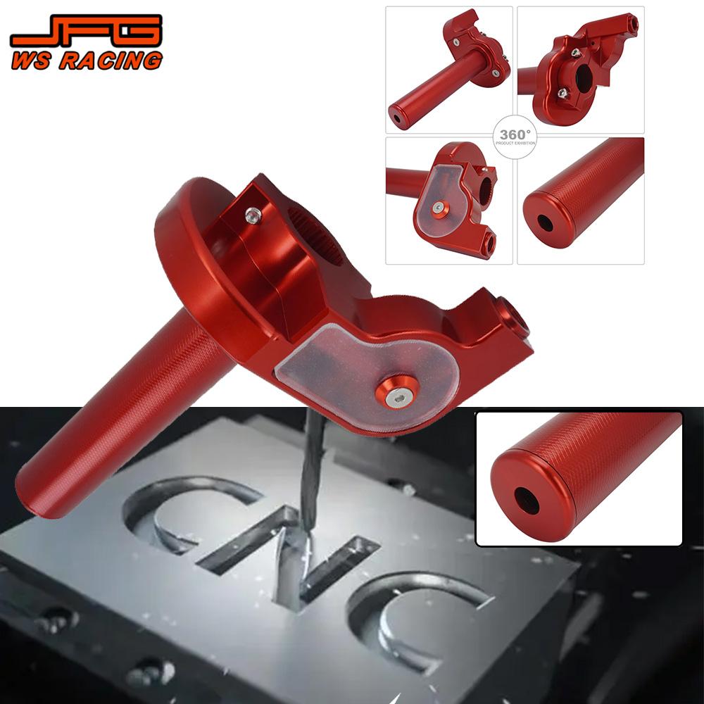 CNC Throttle Grips Motorcycles Accessories Visual Throttle Handlebar Grip Lever For KTM HONDA YAMAHA SUZUKI Dirt Pit Bike Parts