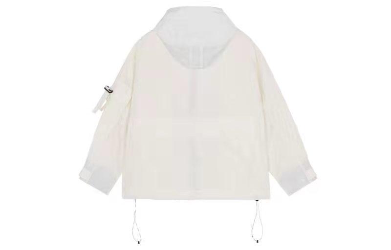 New Balance Jackets Women's Ivory Hooded Moderate Other AWJ13351-IV