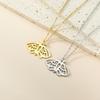 Unisex Gothic Style Moth Necklace Detailed Metal Moth Necklace Elegant Neck Chain for Celebrations and Daily Use