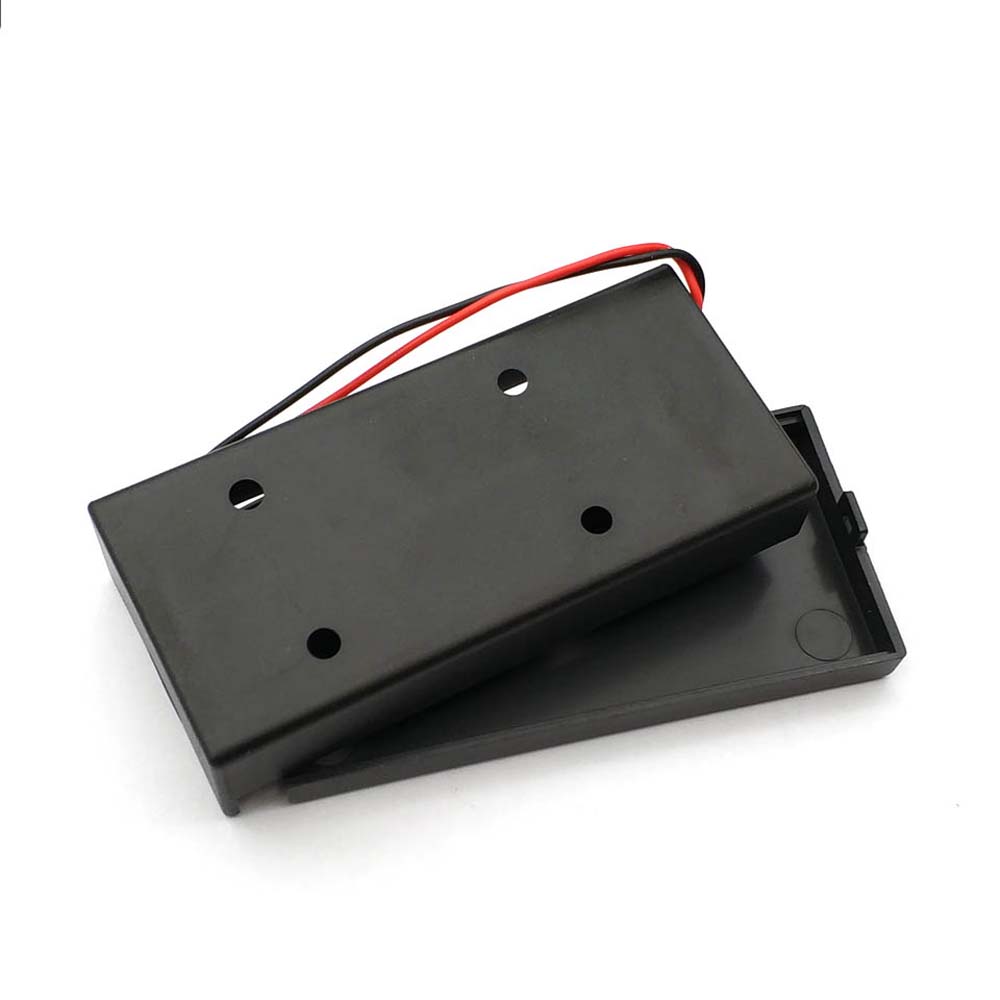 Battery ON/OFF Switch ABS Power Bank Cases Battery Storage Boxes Battery Holder Battery Box 2 Slots