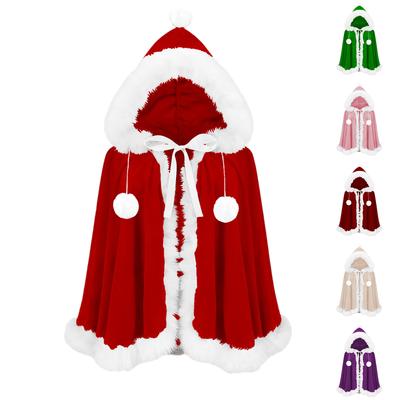 Ladies' Christmas Costume Cute Hooded Cloak Cloak