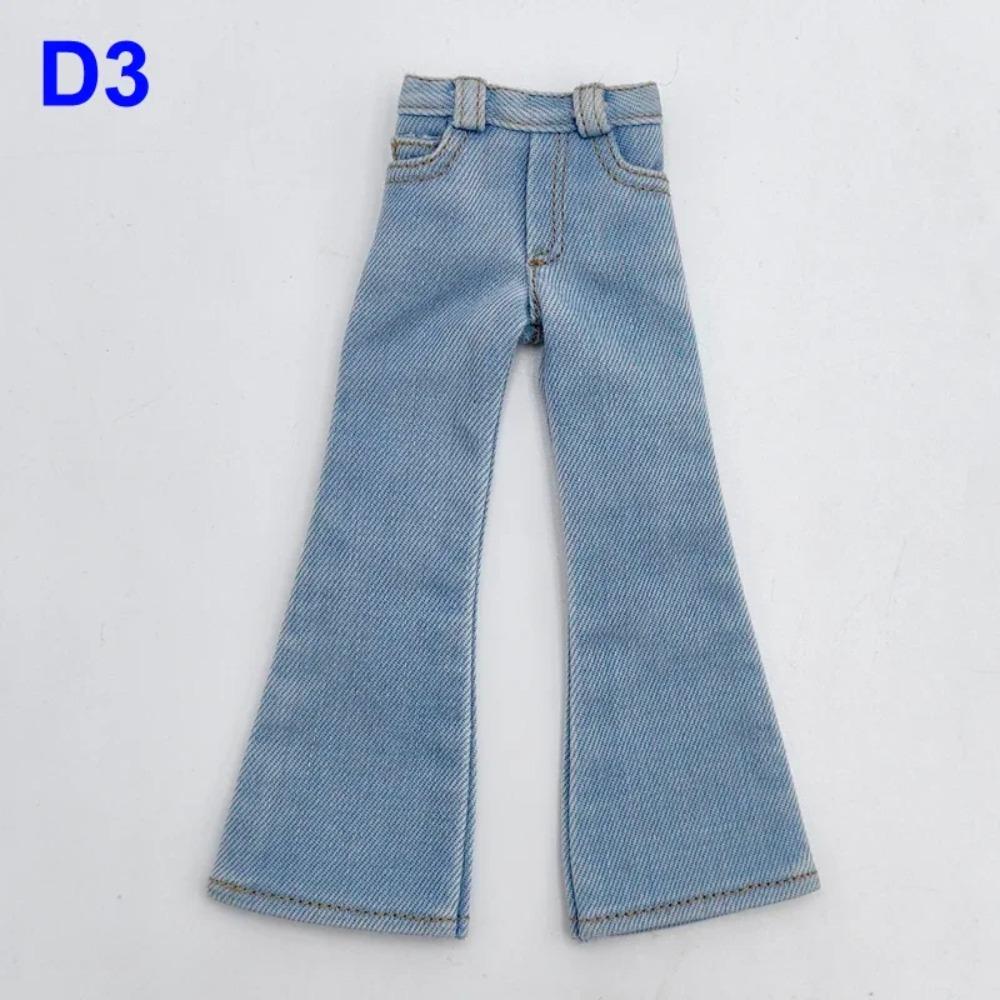 Para Ropa de Muñeca Blythe Pantalones Vaqueros de Campana para Muñecas Ob24 Ob22 Azone Conjunto
