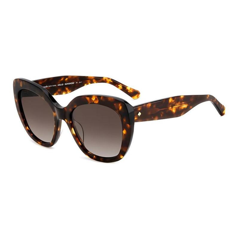 Kate Spade Brand Logo Design Acetate Irregular Shape Sunglasses Women’s Tortoiseshell WINSLET-G-S-086F5HA