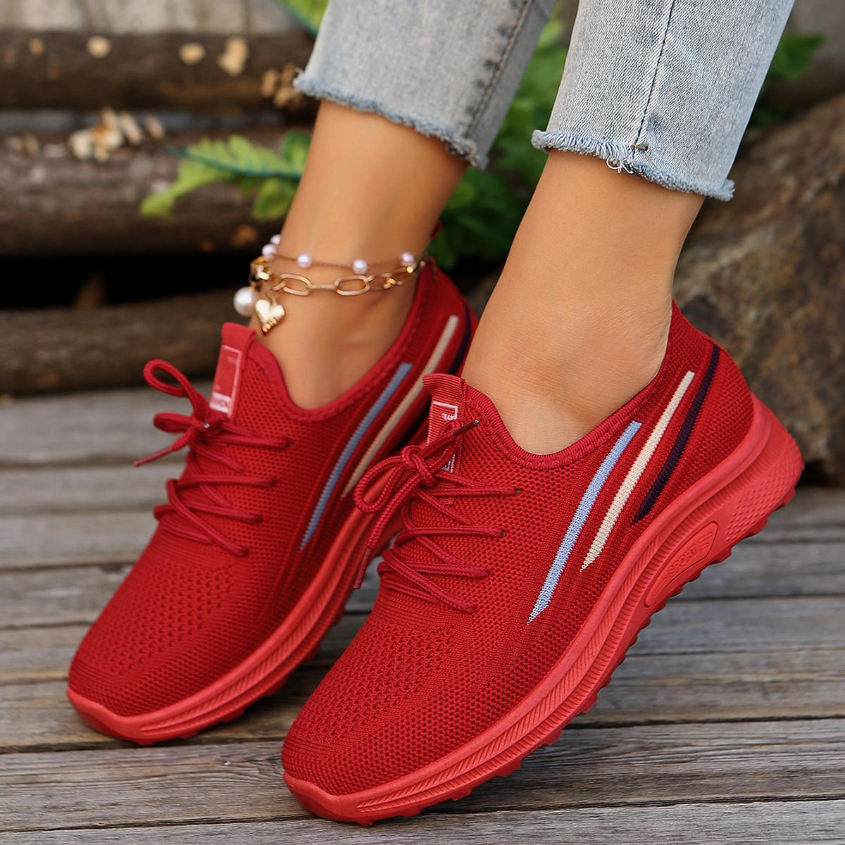 Женские кроссовки повседневные модные дизайнерские туфли для женщин сетчатые дышащие — фото 6