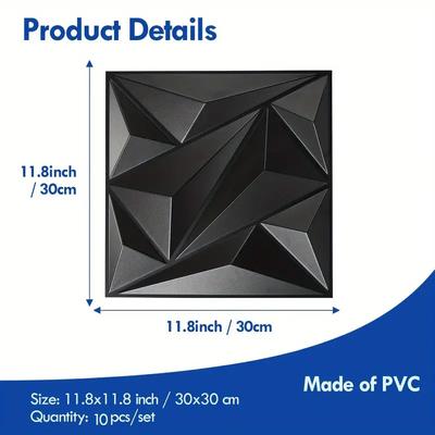 3D Wall Panels 30x30cm Indoor Wall Decoration for Bedroom Living Room Background Hotel Office Mural Wall Panel DIY Home Decor