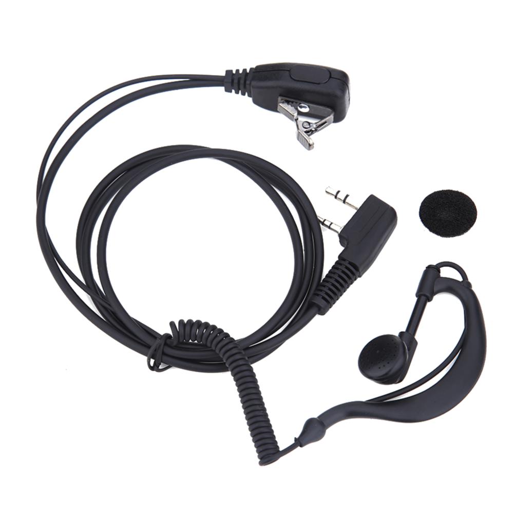 2 PIN Earpiece Headset PTT MIC Interphone Earphone Earpiece 1M Walkie Talkie Earbud Walkie Talkie Headphone for Baofeng UV5R