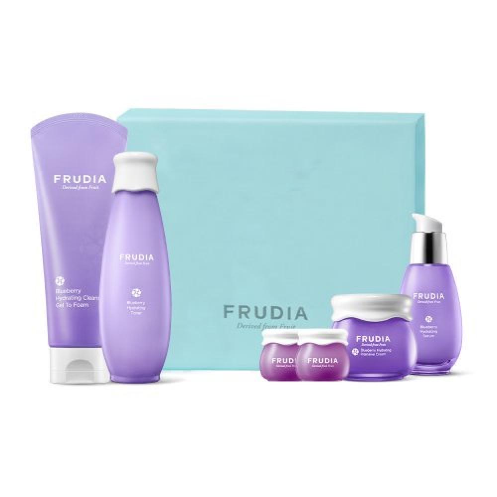 Frudia [Blueberry Intense 4 Types] Blueberry Toner + Serum + Intensive Cream + Foam Cleansing + Blueberry Intensive Mini Cream 2 Free FREE