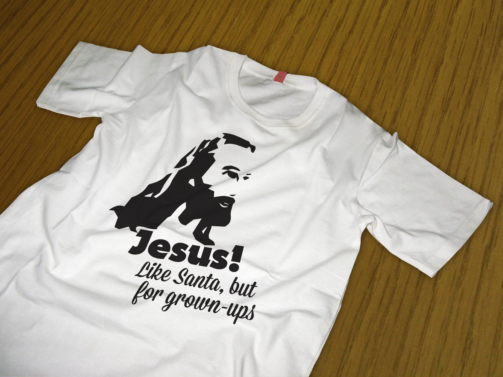 Jesus T Shirt Mens Womens Tees Top christmas santa L