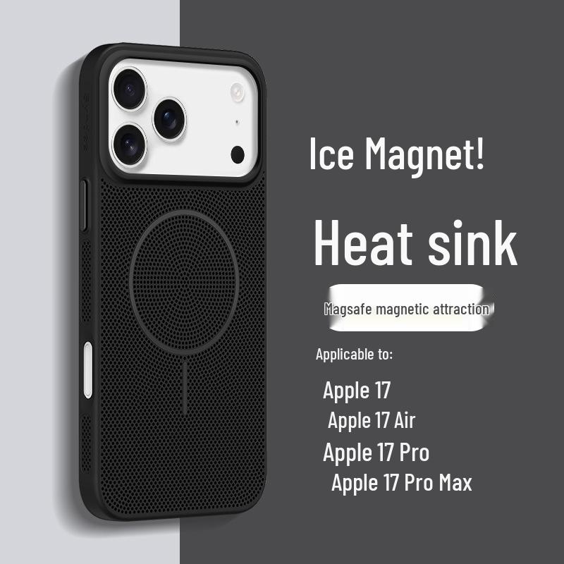 Summer Dopamine Mesh Breathable MagSafe Case for Apple 17 Pro Max - Drop-Proof, Magnetic, Thin & Light