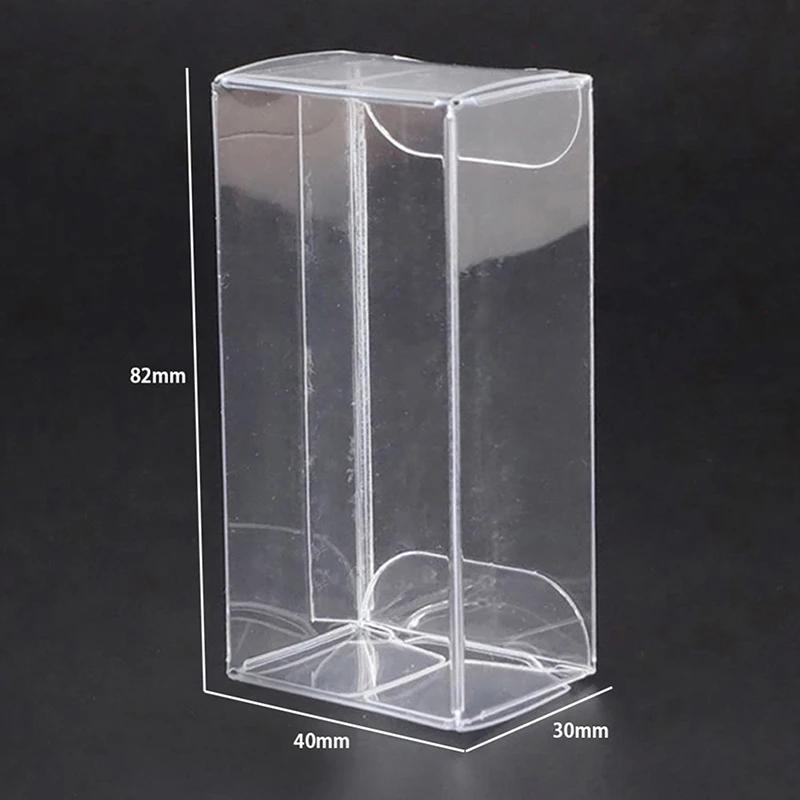50/100 Stück PVC Vitrine Kunststoffe Kleine Klare Aufbewahrungsbox Für Matchbox Automodell Staubdichter Schutzbehälter Spielzeugzubehör