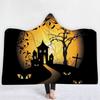 Hooded Blanket Adults Cozy Throw Super Soft Fleece Warm Winter Nap Home Decor