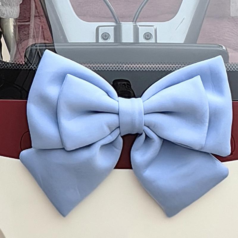 

1Pc Large Fabric Bow For Motorcycle Universal Electric Bike Kids Bicycle Car Decoration Helmet Decorations Helmet Accessories синій
