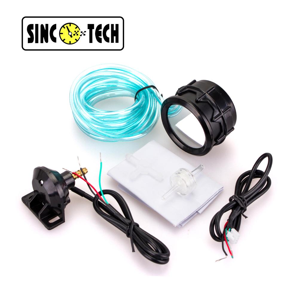 52mm SincoTech 611B Car Motor White Gauge Automobile Water Temperture Oil Pressure Boost/Turbo Air/Fuel Ratio Voltage