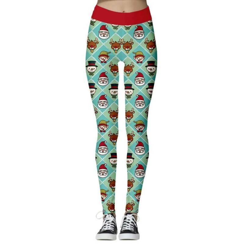 Buy Christmas Womens Printed Long Pants 