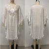 Loose Summer Sunscreen Smock Square Neck Bikini Cover-Ups Fashion Beachwear Shirt  for Women