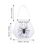 Non-woven Fabric Trick-Or-Treat Candy Basket White Snack Storage Bag Halloween Candy Bucket  Party