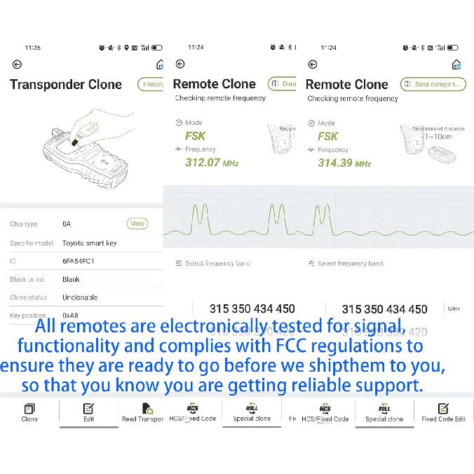 Smart Key Fob for Toyota Camry 2012-2017, Alliskeys Proximity Remote Control Key Fob Compatible for Toyota Camry Avalon Corolla 2013-2018 HYQ14FBA