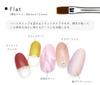 Irogel Gel Brush Set with 4 French with Cap Cap, Types, Oval, Flat, Liner, Brush, Nylon,