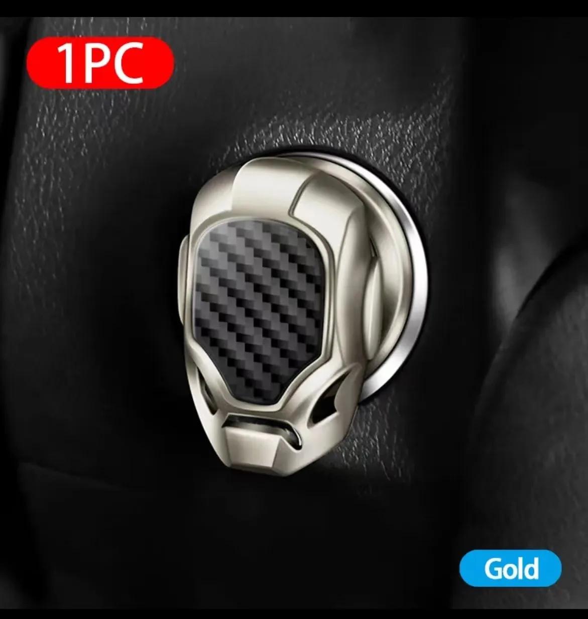 

Салон автомобиля Двигатель Зажигание Старт Стоп Кнопка Нажимная кнопка Одна кнопка Ключ зажигания Декоративный переключатель Кнопка Крышка 3D Наклейка Отделка Новая золотой